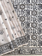 Pure Tussar Silk Baluchar Embroidered Pallu Saree