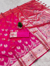 Soft Silk Banarasi Meenakari Saree