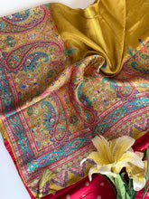 Pure Moonga Silk Kashmiri Placement Weaves Light Weight Saree