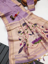 Soft Muga Cotton Classic Paithani Saree