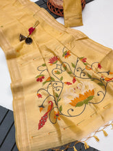 Soft Muga Cotton Classic Paithani Saree