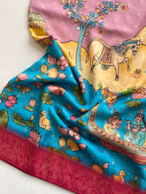 Viscose Dola Kalamkari Printed Saree