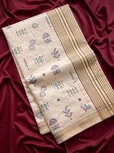 Designer Tussar Embroidered Saree