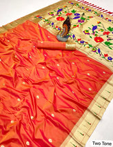 Soft Silk Peacock Paithani Saree