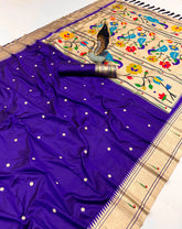 Soft Silk Peacock Paithani Saree
