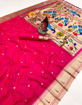 Soft Silk Peacock Paithani Saree