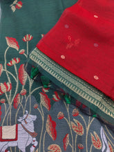 Soft Muga Cotton Pichwai Saree