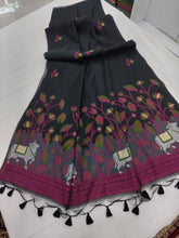 Soft Muga Cotton Pichwai Saree