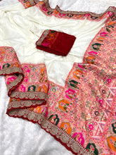 Khadi Georgette Banarasi Doorga Pooja Saree