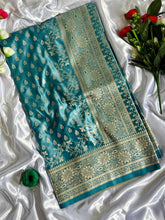 Satin Mushroo Katan Banarasi Silk Saree