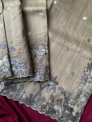 Pure Matka Silk Saree – Regal Elegance in Every Drape
