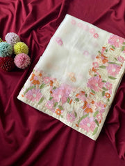 Premium Chiffon Designer Embroidery Saree
