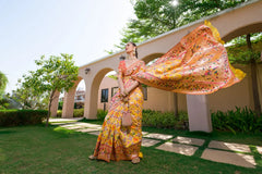 Designer Paithani Patola Sparrow Saree in Banarasi Soft Silk