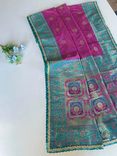Premium Banarasi Intricate Color Saree with Lace