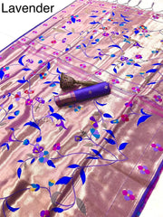 Pure Soft Kanchivaram Brocket Paithani Silk Saree