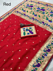 Pure Soft Kanchivaram Paithani Silk Saree