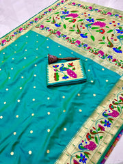 Pure Soft Kanchivaram Paithani Silk Saree