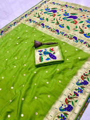 Pure Soft Kanchivaram Paithani Silk Saree