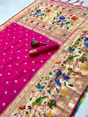 Soft Silk Broad Border Kanchivaram Paithani Saree