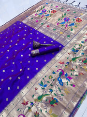 Soft Silk Broad Border Kanchivaram Paithani Saree