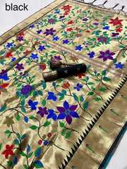 Soft Silk Brocket Kanchivaram Paithani Saree