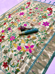 Soft Silk Brocket Kanchivaram Paithani Saree