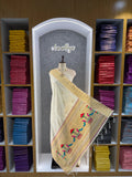 Dupatta - Pure Zari Traditional Peacock Motifs Paithani Dupatta