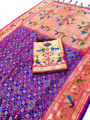 Soft Kanchivaram Patola Paithani Silk Saree