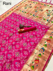 Royal Kanchivaram Patola Paithani Silk Saree