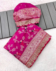 Sabyasachi-Inspired Pure Khadi Dola Cotton Bridal Saree