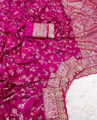 Sabyasachi-Inspired Pure Khadi Dola Cotton Bridal Saree