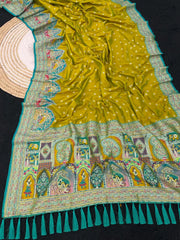 Pashmina Darbari Silk Traditional Artistry Saree