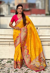 Pashmina Darbari Silk Traditional Artistry Saree