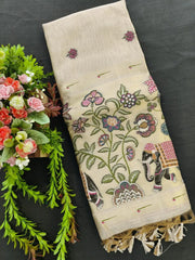 New Concept Resham Weaving Muga Cotton Paithani Saree