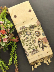 New Concept Resham Weaving Muga Cotton Paithani Saree