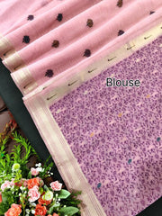 New Concept Resham Weaving Muga Cotton Paithani Saree