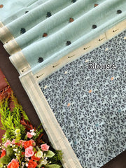 New Concept Resham Weaving Muga Cotton Paithani Saree