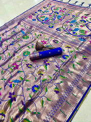 All Over Jaal Weaving Brocket Paithani Soft Silk Saree