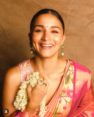 Alia Bhatt–Inspired Soft Silk Kanchivaram Paithani Saree