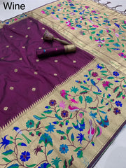 Alia Bhatt–Inspired Soft Silk Kanchivaram Paithani Saree