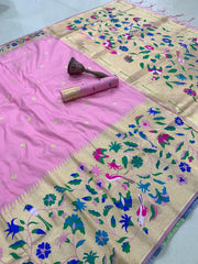 Alia Bhatt–Inspired Soft Silk Kanchivaram Paithani Saree