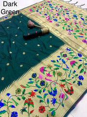 Alia Bhatt–Inspired Soft Silk Kanchivaram Paithani Saree