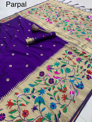 Alia Bhatt–Inspired Soft Silk Kanchivaram Paithani Saree