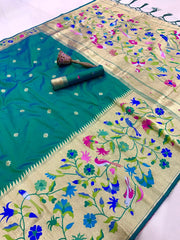 Alia Bhatt–Inspired Soft Silk Kanchivaram Paithani Saree