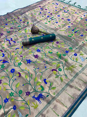 Pure Soft Kanchivaram Brocade Paithani Silk Saree