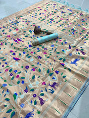 Pure Soft Kanchivaram Brocade Paithani Silk Saree