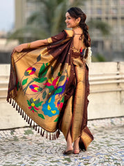 Maharashtra Best Seller Wedding Special Nauvari Paithani Soft Silk Saree
