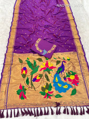 Maharashtra Best Seller Wedding Special Nauvari Paithani Soft Silk Saree