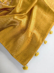 Premium Visocse Georgette Digital Printed Pichwai Cow Saree