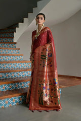 Soft Banarasi Silk Traditional Paithani Saree